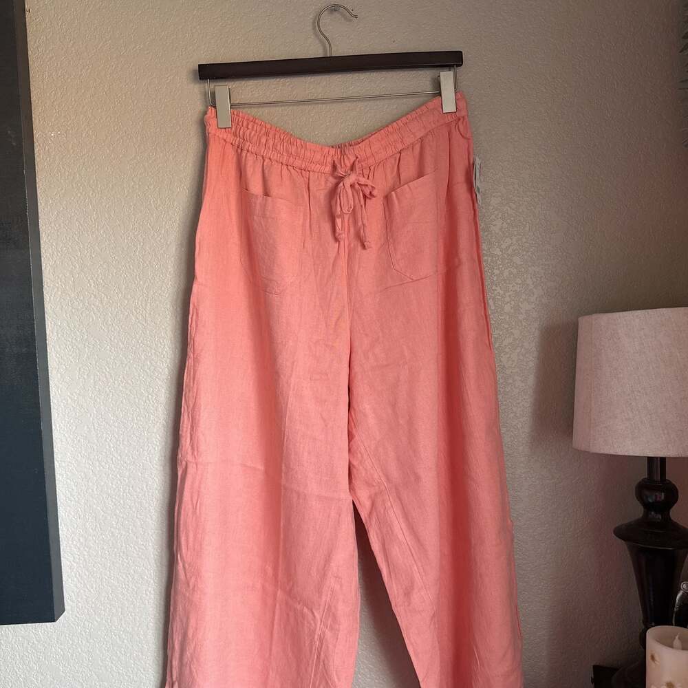 Dip Wide Leg Peach Pants -XL NWT